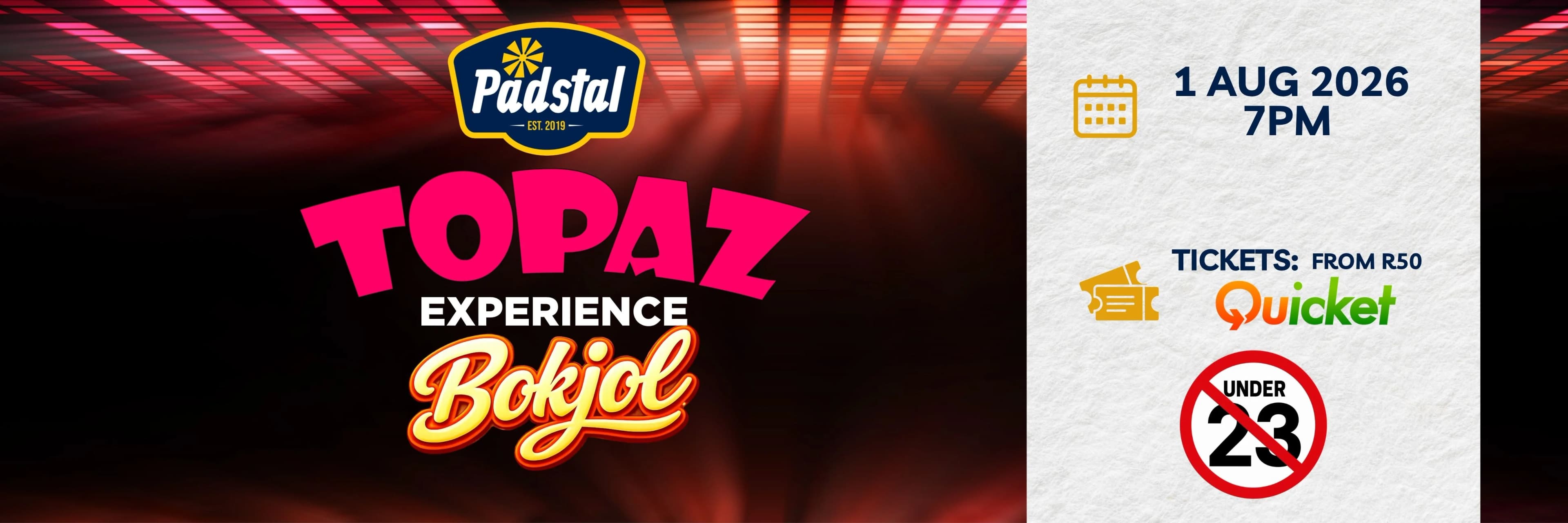 Topaz Experience padstal cover